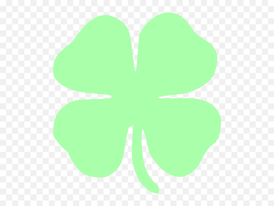Green Clover Clip Art - Four Leaf Clover White With Green Background Emoji,Irish Clover Emoji