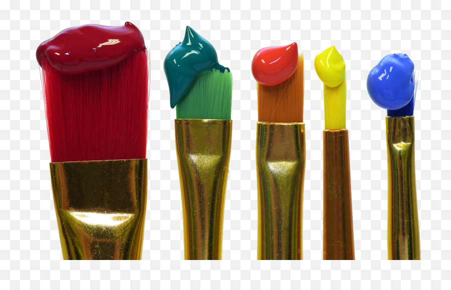 Paint Brush To Dye Multicoloured - Paint Brush Emoji,Emotion Paint Cans Art