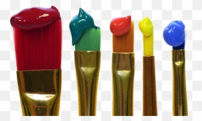 Paint Brush To Dye Multicoloured - Paint Brush Emoji,Emotion Paint Cans Art