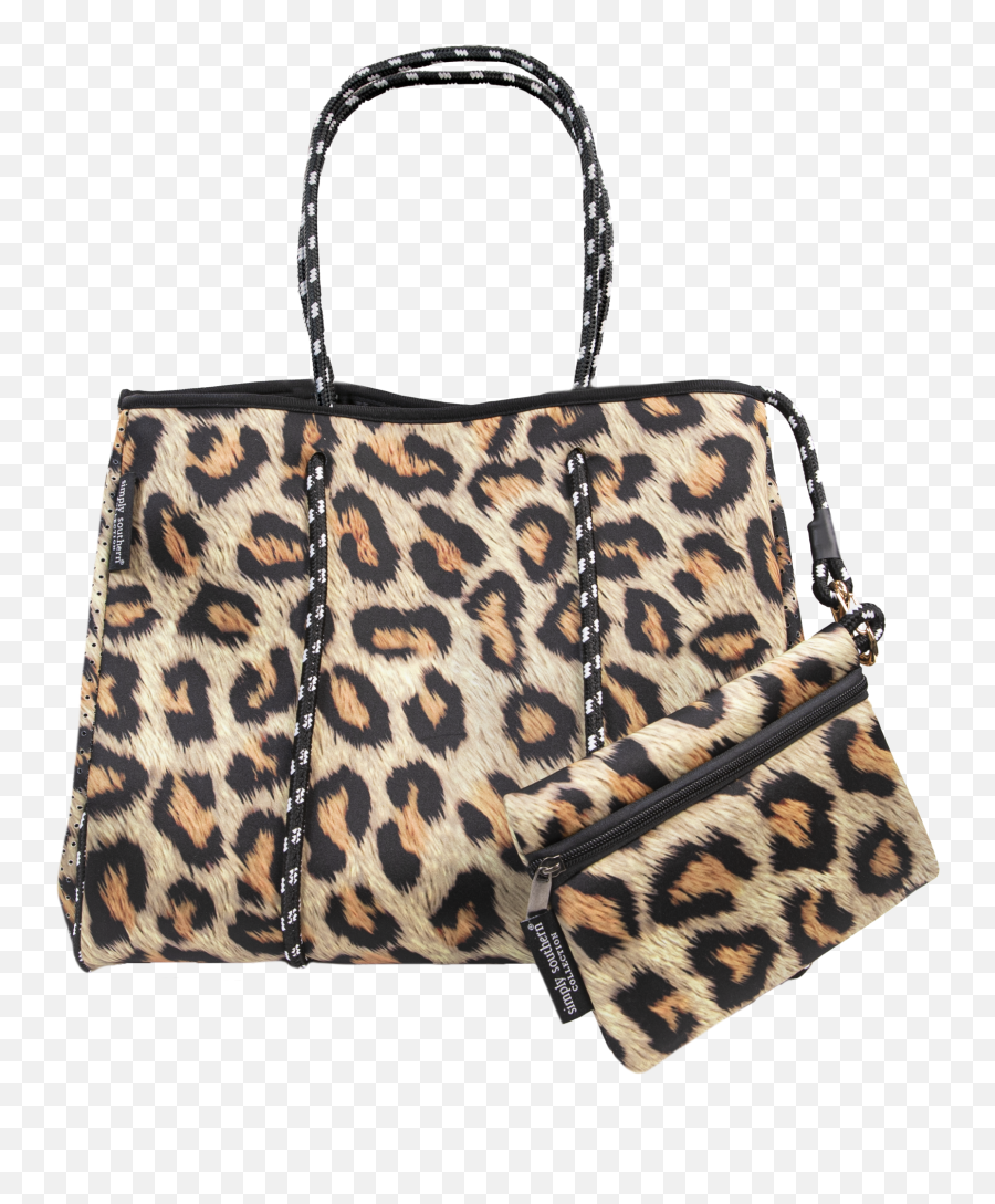 Simply Southern Neoprene Leopard Bag Emoji,Emoji 
