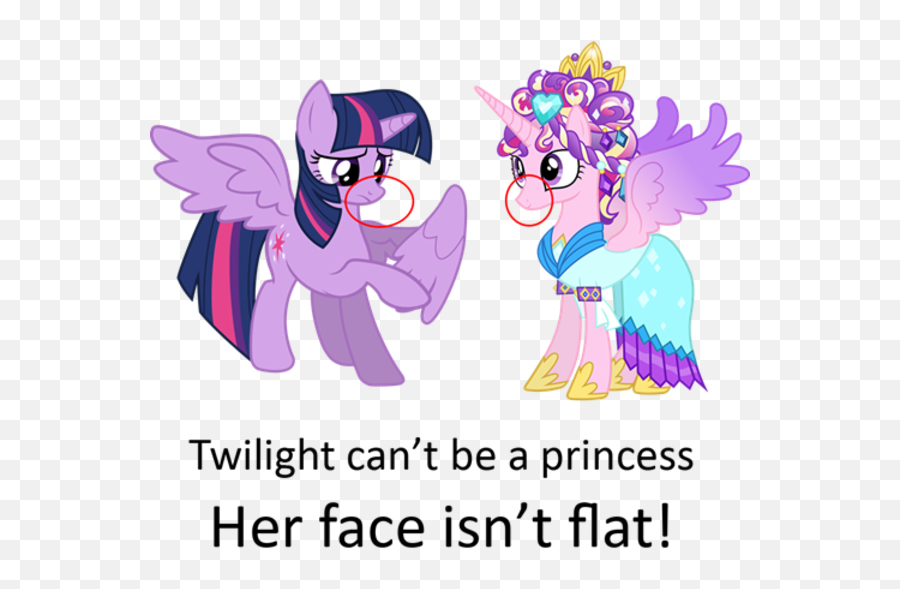 Twilight Canu0027t Be A Princess Her Face Isnu0027t Flat My Emoji,Hear Face Emoticon