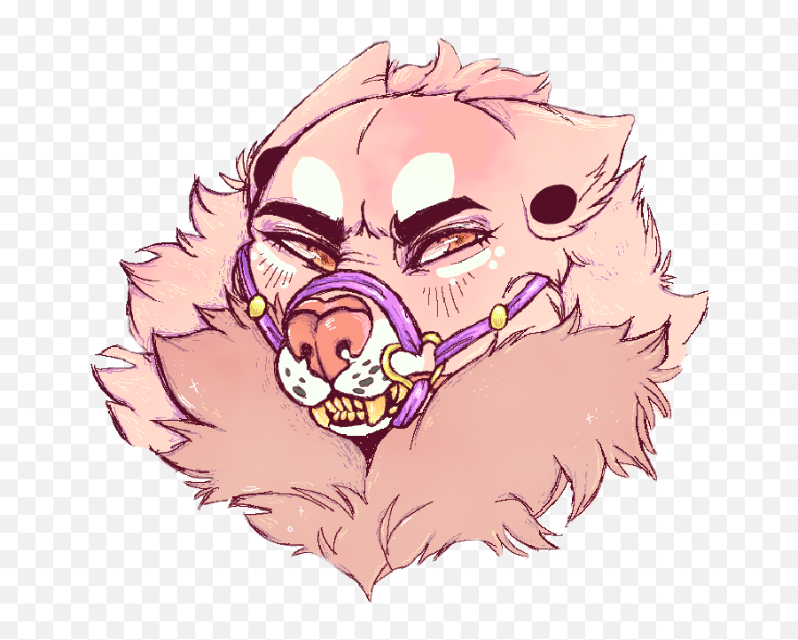 Pink Werewolf Ddlgmuzzle Sticker By Missmastermind19 Emoji,Werewolf Emojis