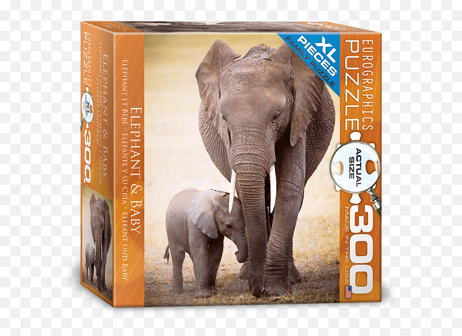 Elephant U0026 Baby 300 Pieces Puzzle Emoji,Elephant Made Of Emojis