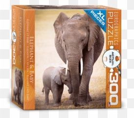 Elephant U0026 Baby 300 Pieces Puzzle Emoji,Elephant Made Of Emojis