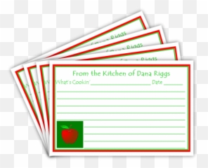 Apple Recipe Cards An Apple A Day Keeps - Pizza Hut Emoji,Veterans Day Emojis