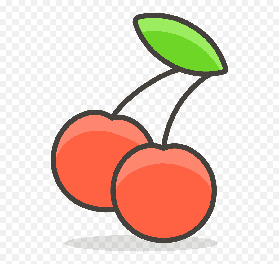 Cherry Emoji Icon Of Colored Outline - Cherry Emoji Png,Cherry Emoji