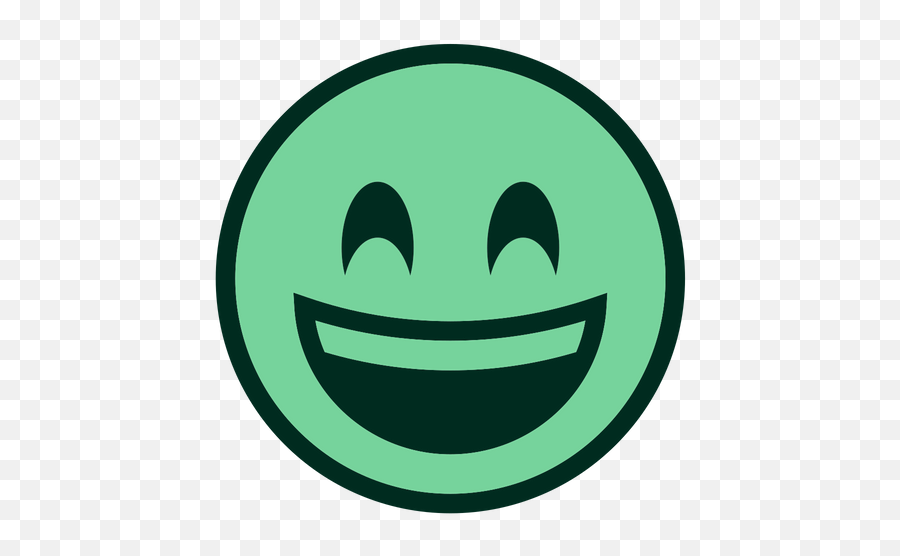 Smiling Eyes Smiley Emoji Icon Of - Green Excited Emoji,Eyes Emoticon