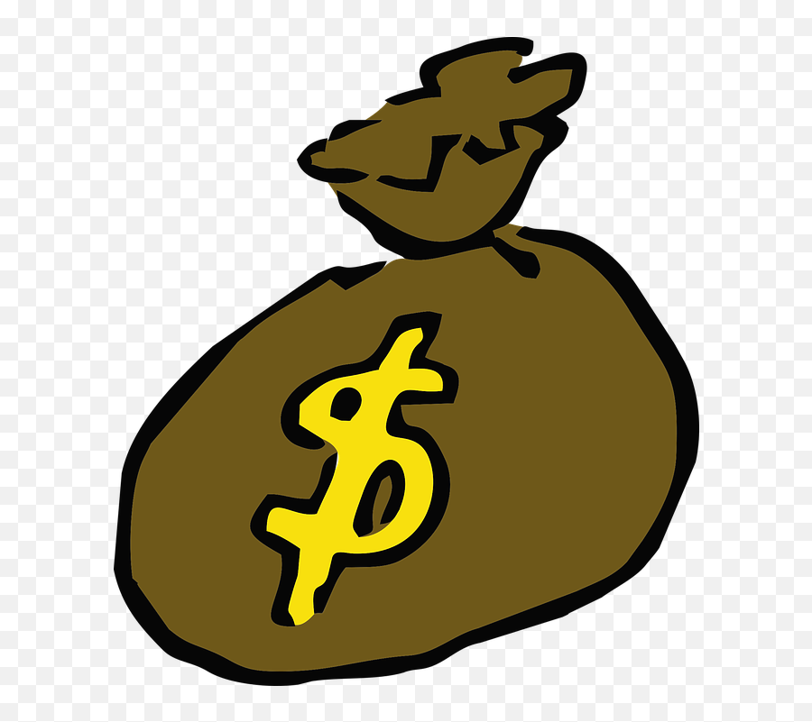 Cartoon Money Hand Carry Money Bag Of The American Big - Rich Emoji,Money Bag Emoji Png
