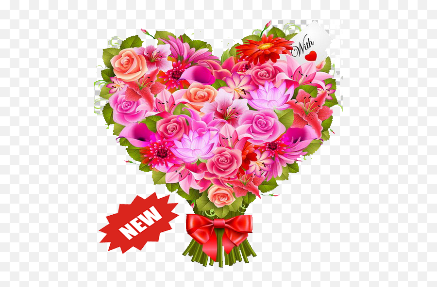 Wastickerapps - Coração De Flores Png Emoji,Pink Flower Emoji Meaning