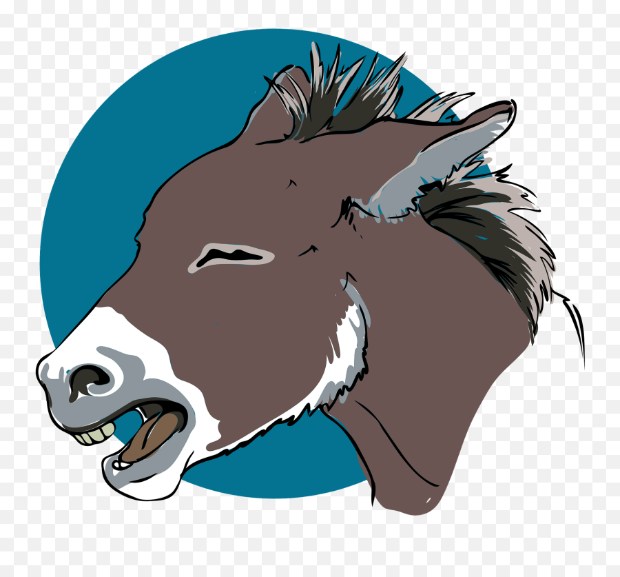 Donkey Head Clipart Free Download Transparent Png Creazilla - Clipart Cute Donkey Head Emoji,Donkey Emoji Download