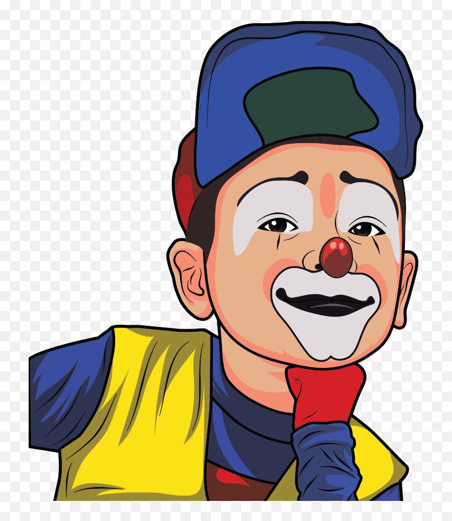 Clown Cartoon Entertainment Circus Comics - Gambar Kartun Payaso Con Gorra Emoji,Download Emoticon Lucu