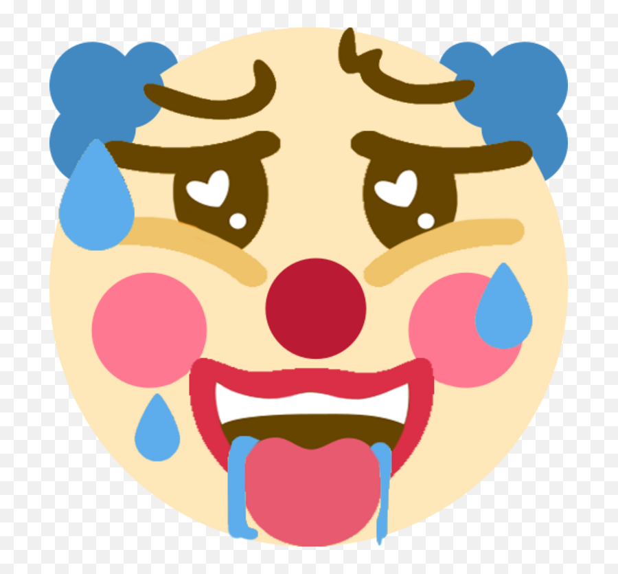 One Time I Made A Ahegao Clown Emoji For A Discord Server - Discord Clown Emoji,Emoji For Discord