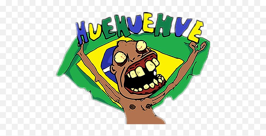Huehuebr Flag Brazil Sticker By Hermione - Lovegoog Br Hue Hue Emoji,Brazil Flag Emoji Png
