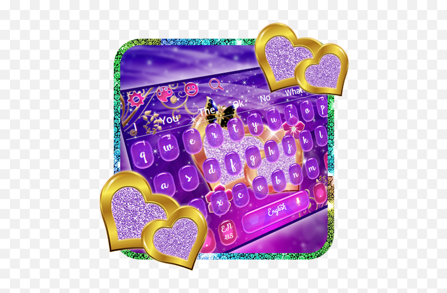 Glitter Love Heart Theme U2013 Aplikácie V Službe Google Play - Girly Emoji,1000 Emoji Hearts