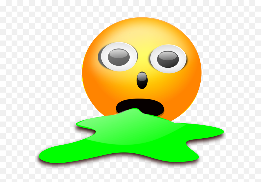 Puke Face U2013 Free Svg Clipart - Emoji,Disgust Emoticon