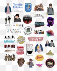 Stickerpack Sticker By U0027 - Cool Aesthetic Stranger Things Stickers Emoji,Contemplating Emoji