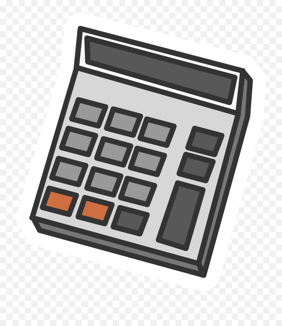 Calculator Pin - Calculator Club Penguin Emoji,Calculator Image Emojis