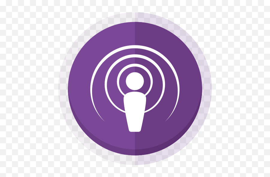 Audio Apple Podcast Apple Podcast Logo Podcast Podcast - Apple Podcast Logo Round Emoji,Deviantart Emoticons Icon