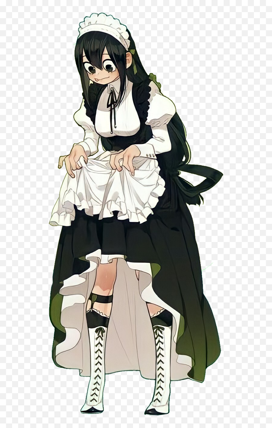 The Most Edited - My Hero Academia Tsuyu Maid Outfit Sex Emoji,Fffff Emoticon