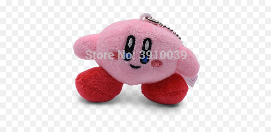 2021 6cm Anime Cute Star Kirby Plush Doll Keychain Popopo - Soft Emoji,Curling Lips Kawaii Emoticon