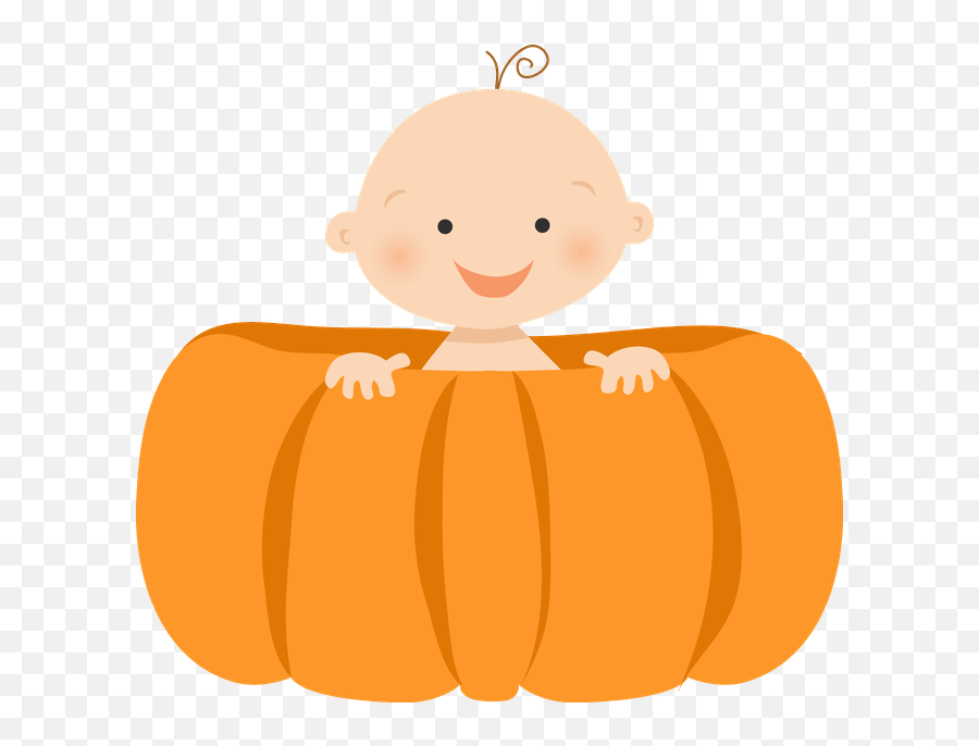 Clipart Pumpkin Baby Girl Clipart Pumpkin Baby Girl - Pumpkin Png Cartoon Baby Shower Emoji,Baby Girl Emoji Transparent Background
