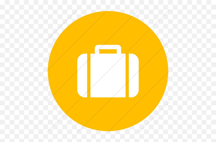 Iconsetc Flat Circle White On Yellow Bootstrap Font - Servicios Que Ofrece Neumologia Emoji,Facebook Emoticons Suitcase