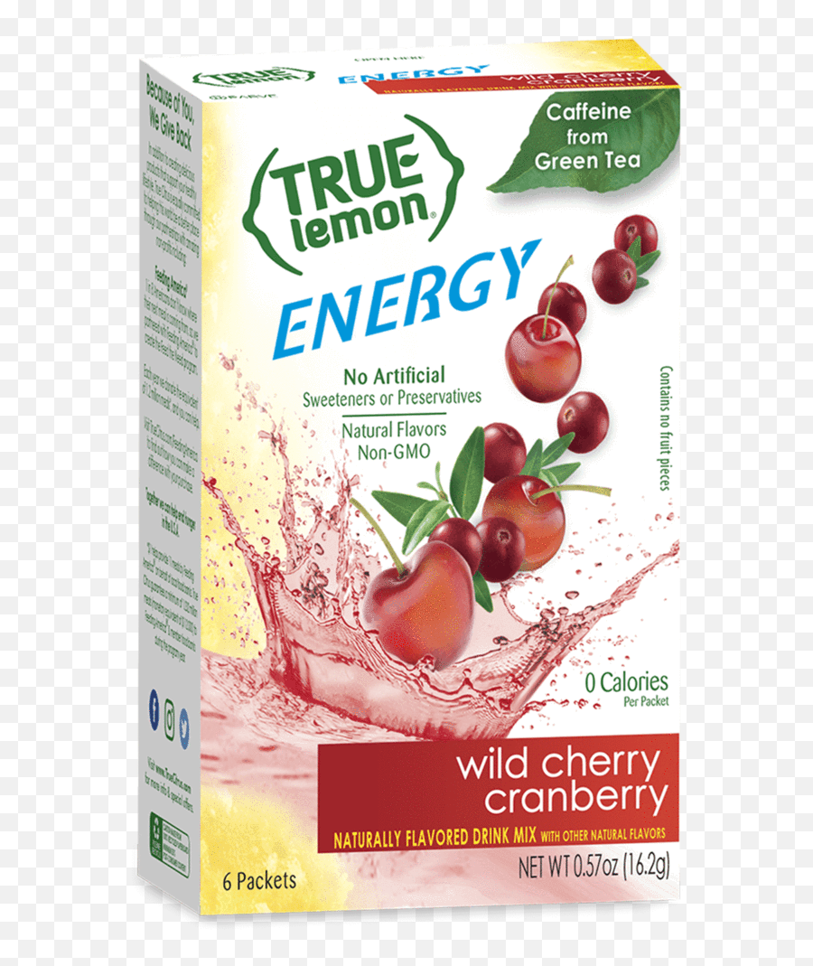 True Lemon Energy Wild Cherry Cranberry - True Lemon Energy Emoji,Cherry Facebook Emoticon