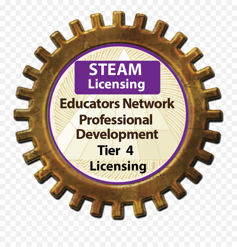 Professional Development Membership Tier 4 Level Educator Annual License - Steampunk Transparent Background Gear Emoji,Steam Custom Info Box Emojis