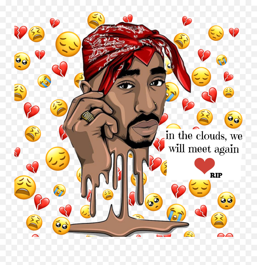 2pac Sticker - 2pac King Emoji,2pac Emoji