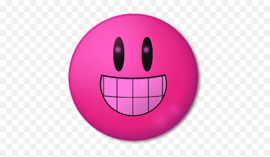 Mq Pink Smiley Emojisticker Emoji - Emoticon,Pink Smiley Emoticon