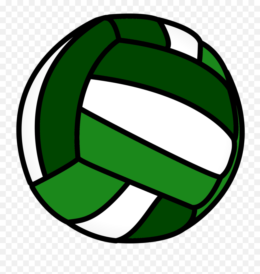 Volleyball Png Transparent Free - Green And White Volleyball Clipart Emoji,Volleyball Emojis
