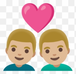 Couple With Heart Man Man Medium - Light Skin Tone Emoji Human Skin Color,Couple Bath Emoji