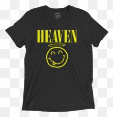 Heaven Tee - Pac Man Insert Coin T Shirt Emoji,Tear Wipe Emoticon