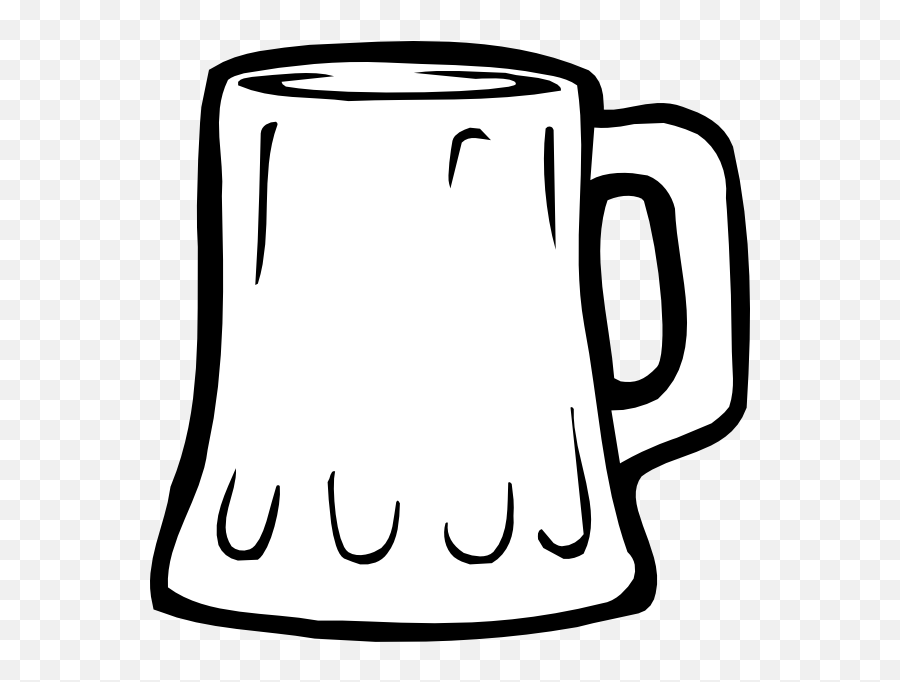 Free Beer Mug Black And White Download - Empty Beer Mug Clip Art Emoji,Beer Glass Emoji