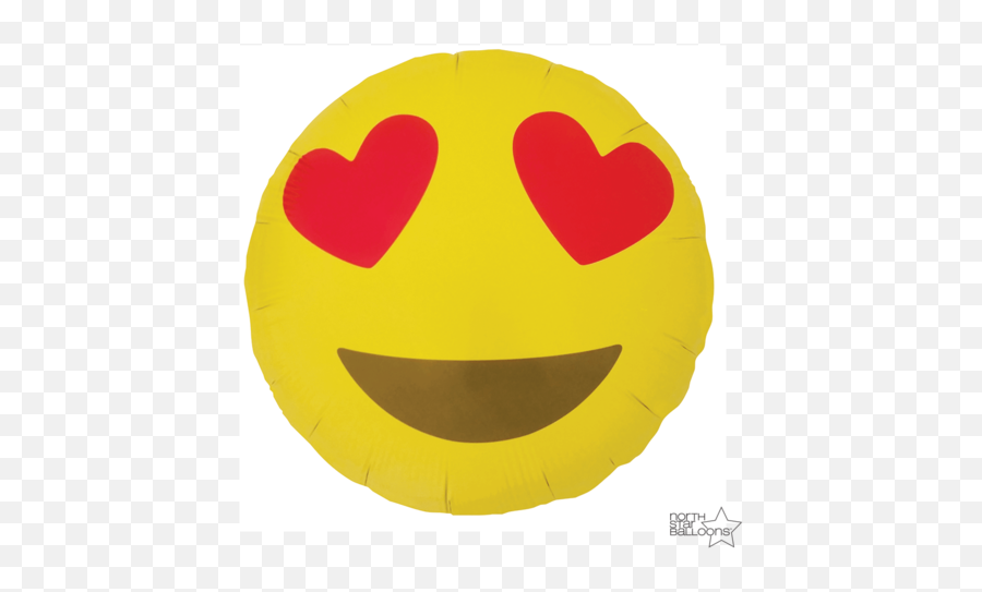 Folienballon Emoji Herzaugenheart Eyes - Ballon Shop Schweiz Emoji Cinta Dan Sayang,Sind Wir Ein Paar Emoji