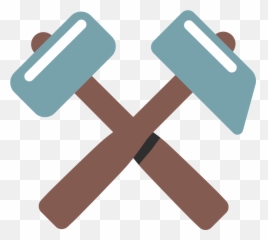 Hammer And Pick Emoji - West Ham Hammers Emoji,Mallet Emoji