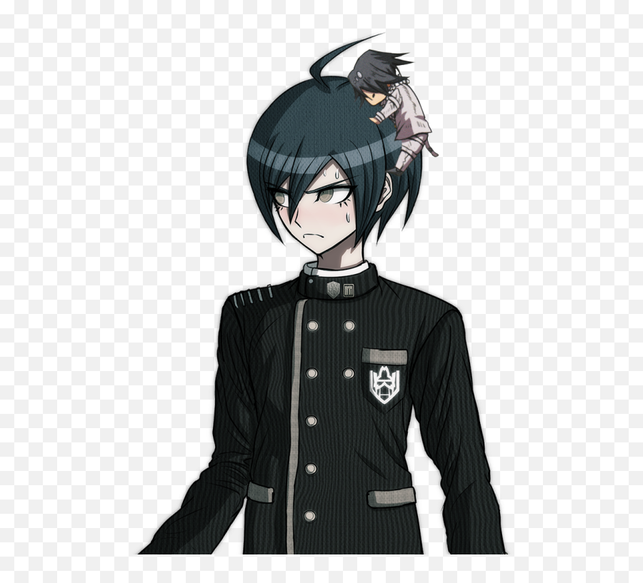 Danganronpa In A Nutshell - Shuichi Saihara Sprites Blush Emoji,Ahoge Emotions