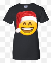 Emoji Christmas Shirt Smiley Face Santa Hat Family Set,Set Emojis To Color And Print