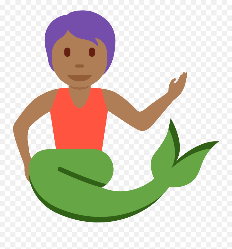 Merperson Emoji Clipart - Merperson Emoji,Little Mermaid Emojis