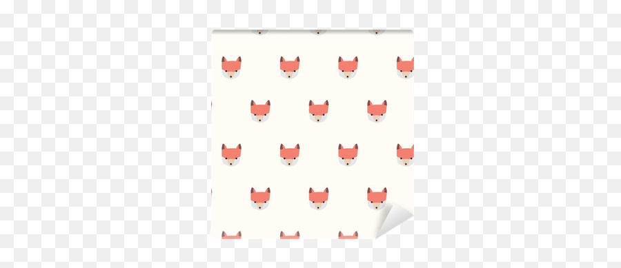 Seamless Cute Fox Pattern Wallpaper U2022 Pixers - We Live To Cat Emoji,Fox Amnimal Emotions
