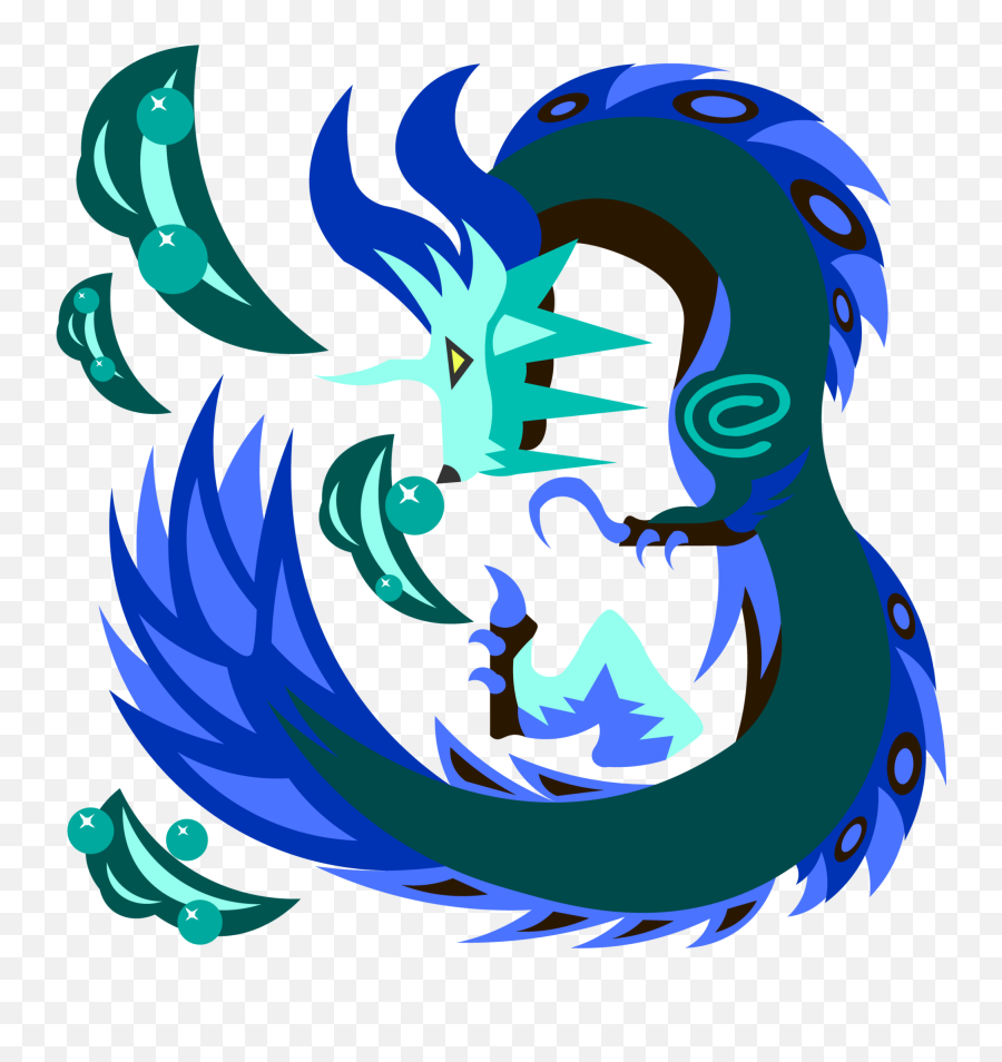 Seafoam Mizutsune - Mizutsune Icon Mhw Style Emoji,Dtar Ocean 2 Emotion Bubble