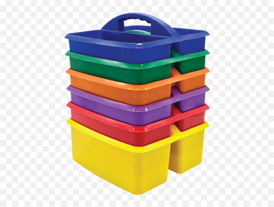 Bright Coloured Classroom Table Storage Caddies - Set Of 6 Emoji,Emoji Mystery Picture 6