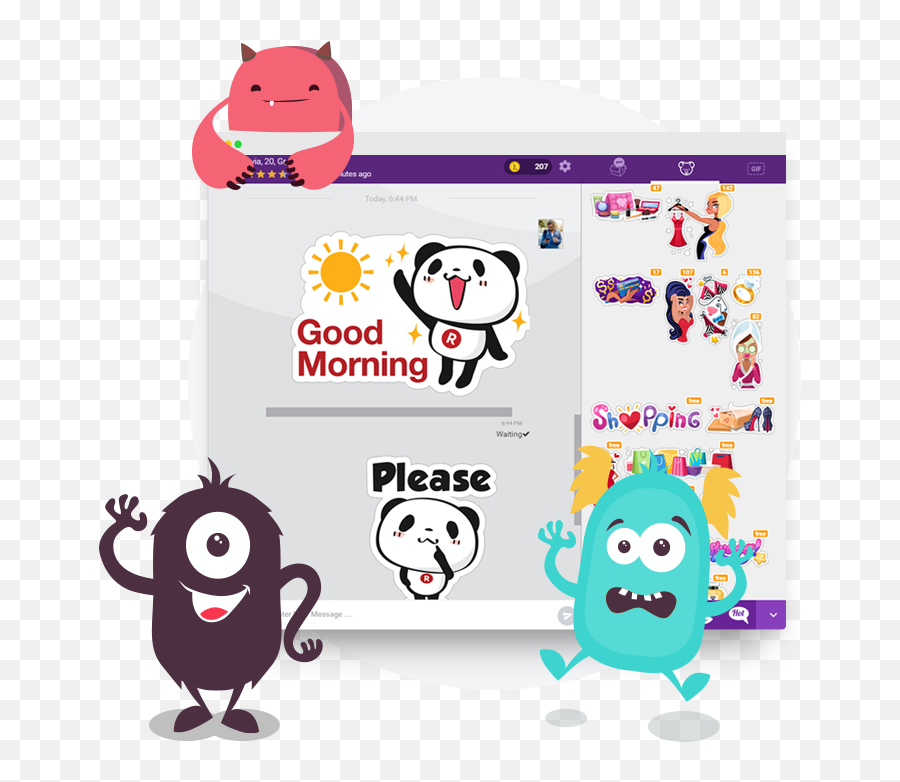Lulona - Dot Emoji,Animated Good Morning Emoticons