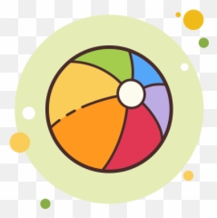 Marco Polo Icon In Circle Bubbles Style Emoji,Beachball Emoji