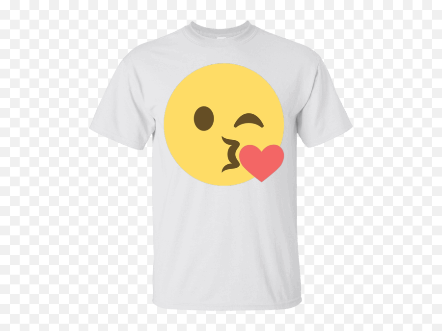 Face Throwing A Kiss - Happy Emoji,Emoji Shirt For Kids