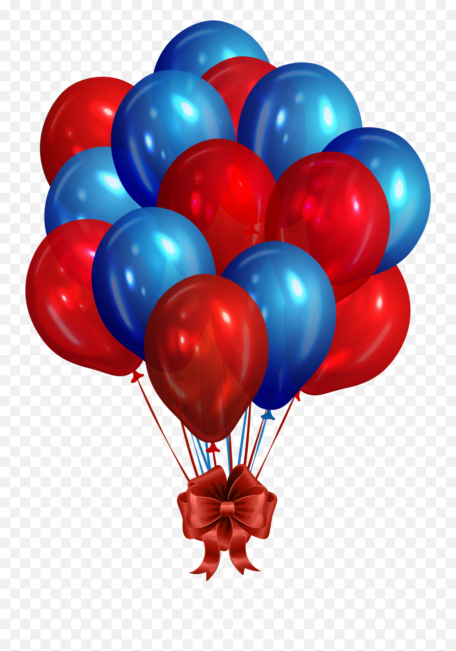 Blue And Red Balloons - Red And Blue Balloons Png Emoji,Red Balloon Emoji