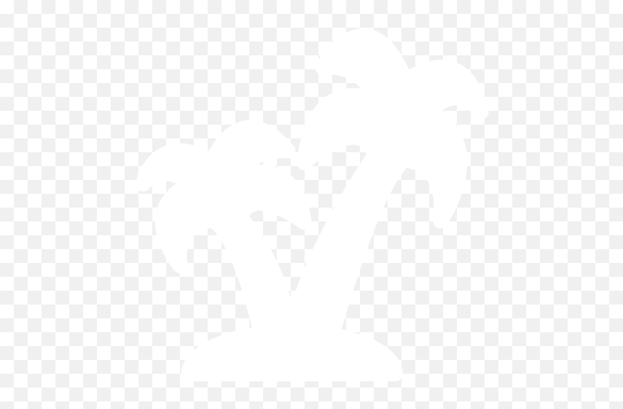 White Palm Tree 2 Icon - White Palm Tree Icon Png Emoji,Palm Tree Emoticon