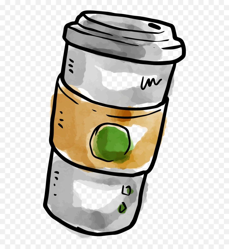Download Coffee Milkshake Starbucks Free Download Png Hd - Starbucks Coffee Cup Watercolor Emoji,Starbucks Emoticon