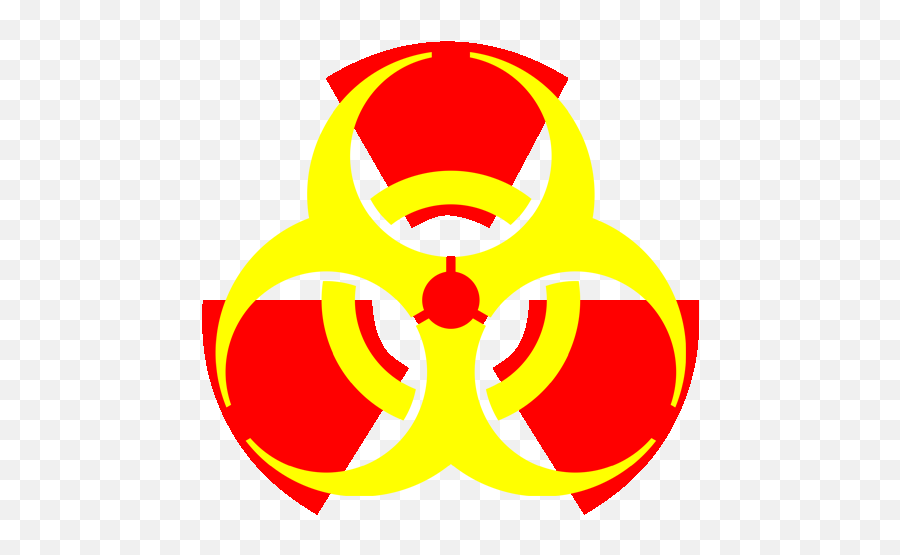 Biohazard Symbol Transparent Background - Nuclear Biohazard Symbol Emoji,Radiation Symbol Emoji