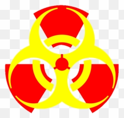 Biohazard Symbol Transparent Background - Nuclear Biohazard Symbol Emoji,Radiation Symbol Emoji